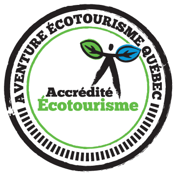 Logo d'Aventure Écotourisme Québec certifiant que le produit est écotouristique