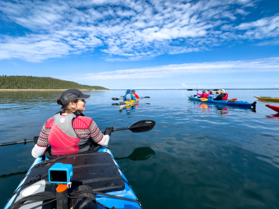 Nicolas Grandmangin – groupe en kayak de mer aux îles Mingan