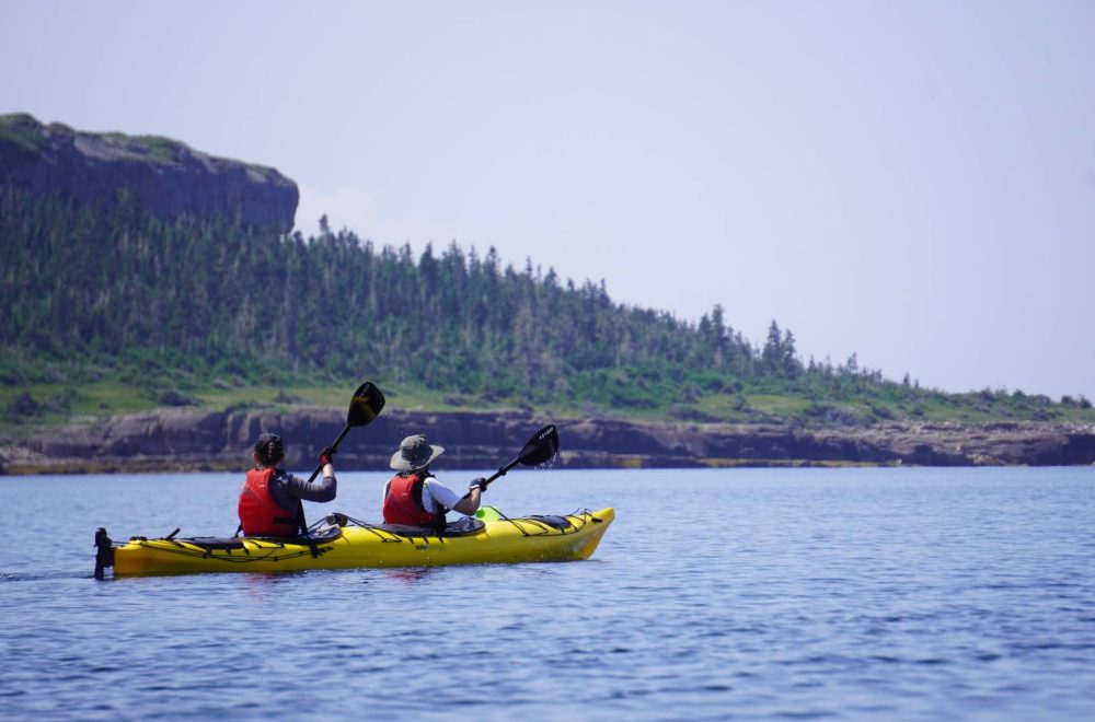 Kayak de mer Grande île falaises de l'ouest