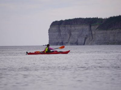 Kayak falaises baie Maujerol